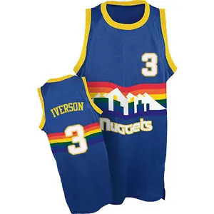 Y2K Majestic Denver Nuggets Allen Iverson jersey tee size L – Mr