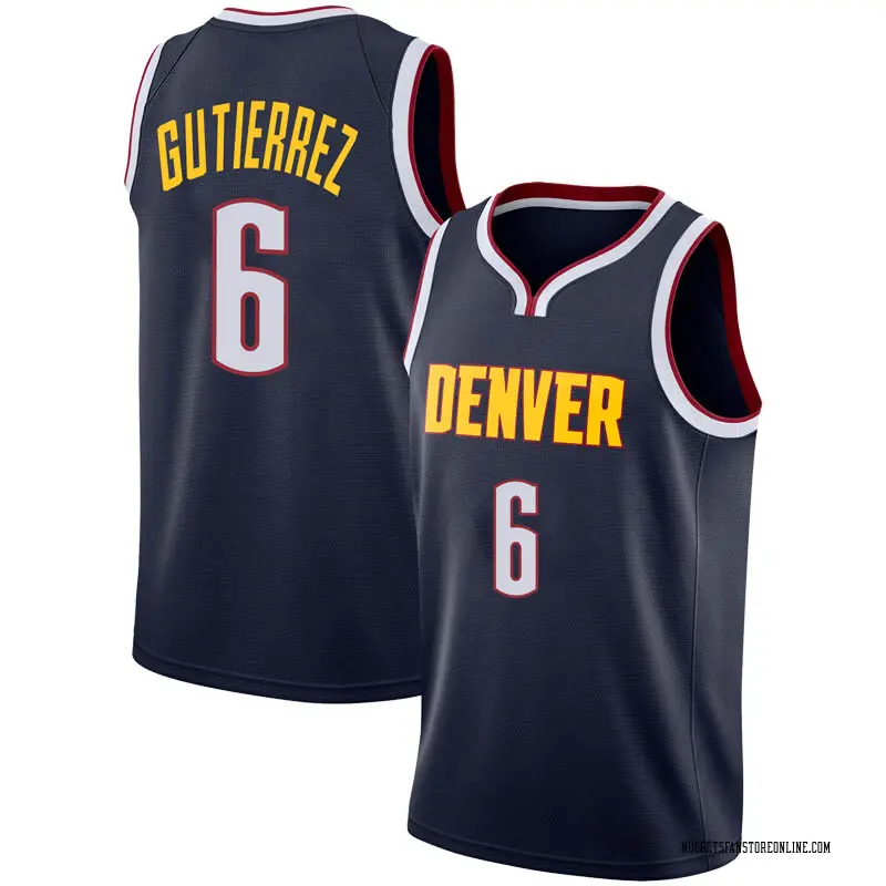 Nike Denver Nuggets Swingman Navy Jorge Gutierrez Jersey - Icon Edition ...